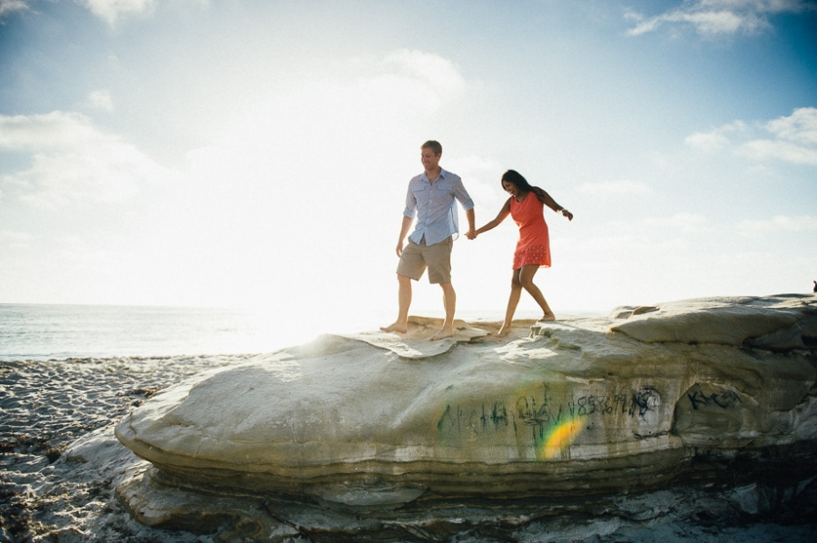 James + Tess Engagement at Wind and Sea Beach – San Diego Engagement Photography — photo 4